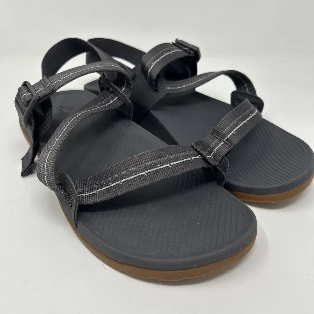 Chaco Sandals Shoes Mens Size 12 Gray Strappy Adjustable Slip On Outdoor Casual